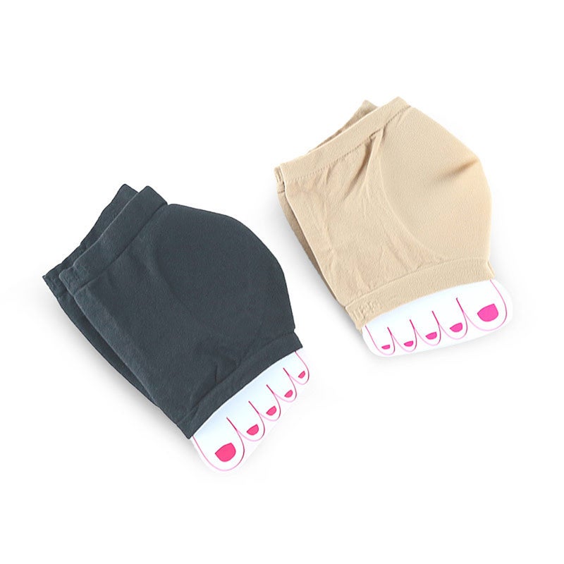Nylon Heel Gel Heel Socks Heel Sleeve Moisturizing Socks Foot Care Heel Protector - Size:L (Black) - Image 4