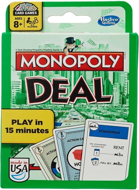 Gaming Monopoly Deal Card Game, Quick-Playing Card Game for 2-5 Players, Game for Families and Kids, Ages 8 and Up (Amazon Exclusive)