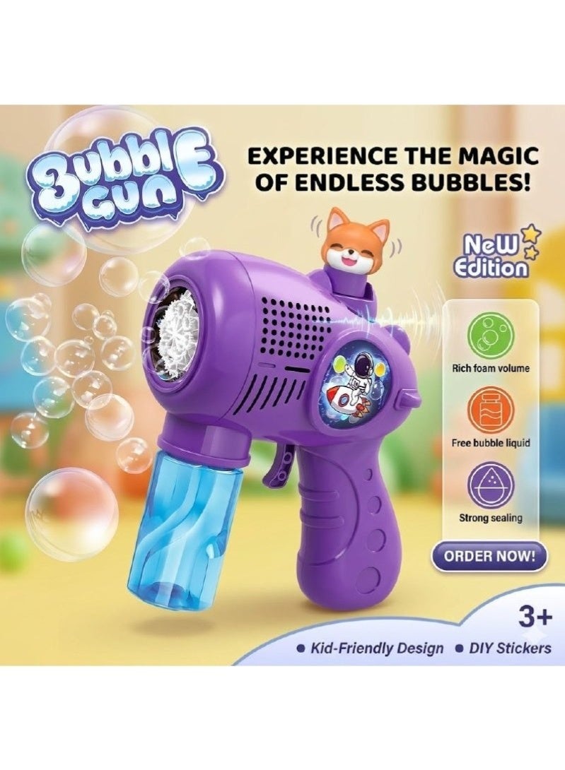 Bubble Gun – Automatic Bubble Shooter | Astronaut Design, Bubble Solution Included, Fun Outdoor Toy for Kids