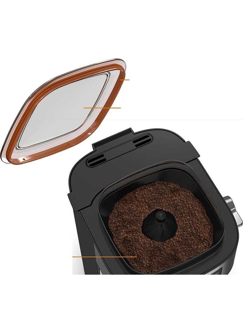 Krups - Aroma Partner Filter Coffee Machine, Integrated Airtight Coffee Tray, Automatic and Precise Dosages Thanks to the Smart Lever System, 10 to 15 Cups, Capacity 1.25 L KM760D10 - Image 1