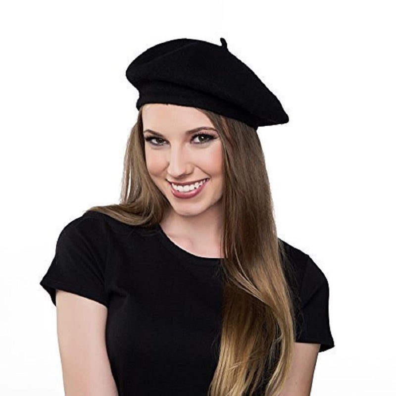 Ventewa Spain Unisex Wool Blend French Artist Beret Cap - Image 1