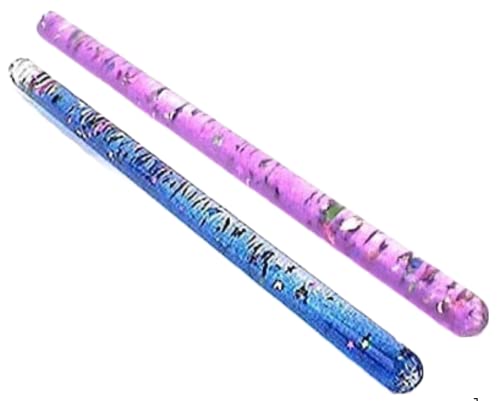 STAR MAGIC Glitter Wand Magic Wonder Tube for Kids Sensory Room Kaleidoscope Wand Replacement Two 11 Wonder Wand Sticks Blue Purple - Image 1