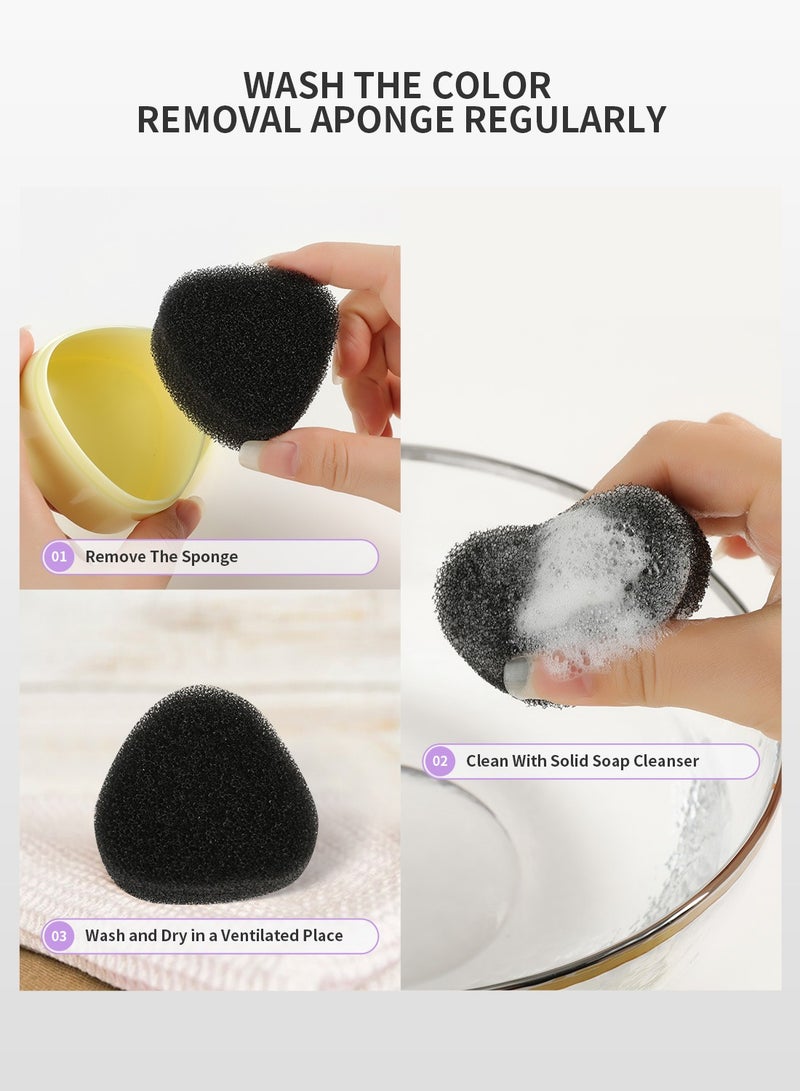 docolor Makeup Brushes Cleaner Set Solid Soap Cleanser with Color Removal Sponge, Makeup Brush Cleaner Mat Brushes Shampoo for Cleaning Makeup Sponges, Brushes & Applicators Vegan (coconut oil)  - Image 5