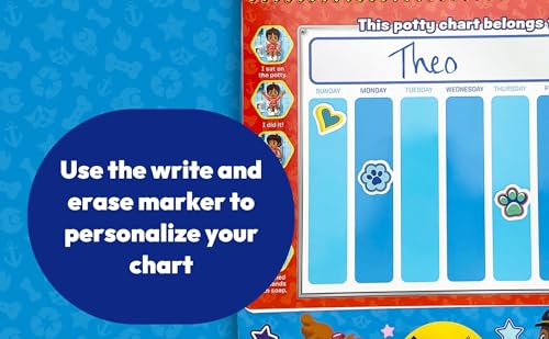 Cottage Door Press Paw Patrol Potty Training Reward Chart, Potty Time With the Pups! Workbook Includes Stories, Activities, Stickers, and Sound Button - Image 2
