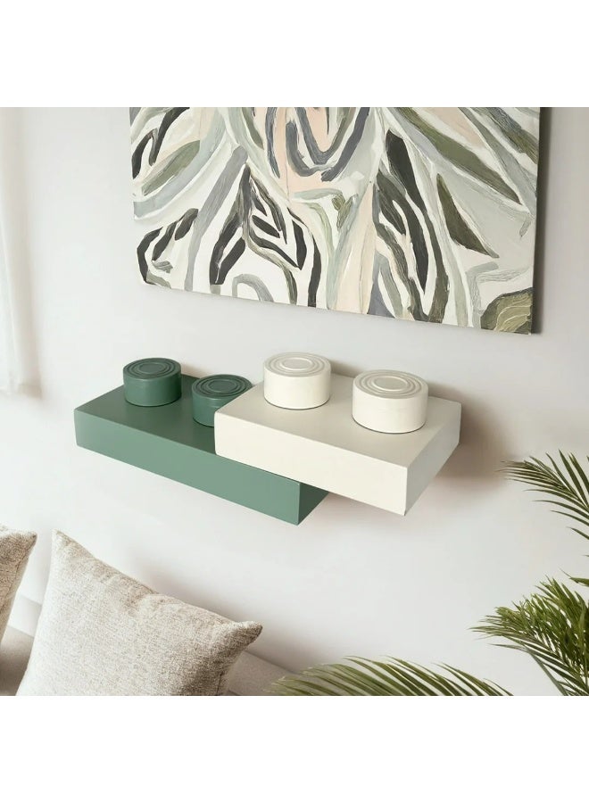LeBLOQ Levora Legoo Shelf – Minimalist Wooden Shelf with Hidden Mounts and Customizable Design - Image 2