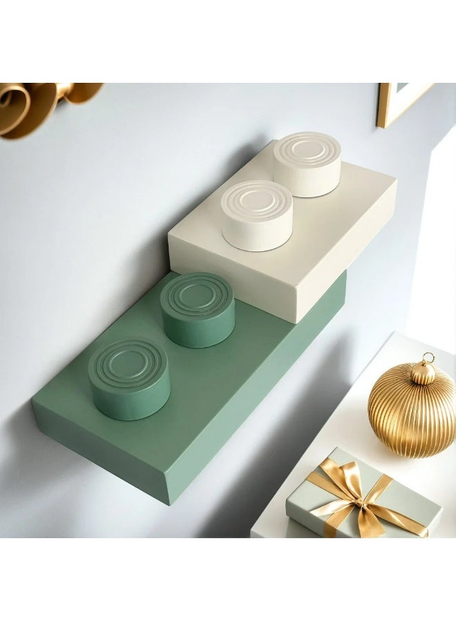 LeBLOQ Levora Legoo Shelf – Minimalist Wooden Shelf with Hidden Mounts and Customizable Design - Image 3