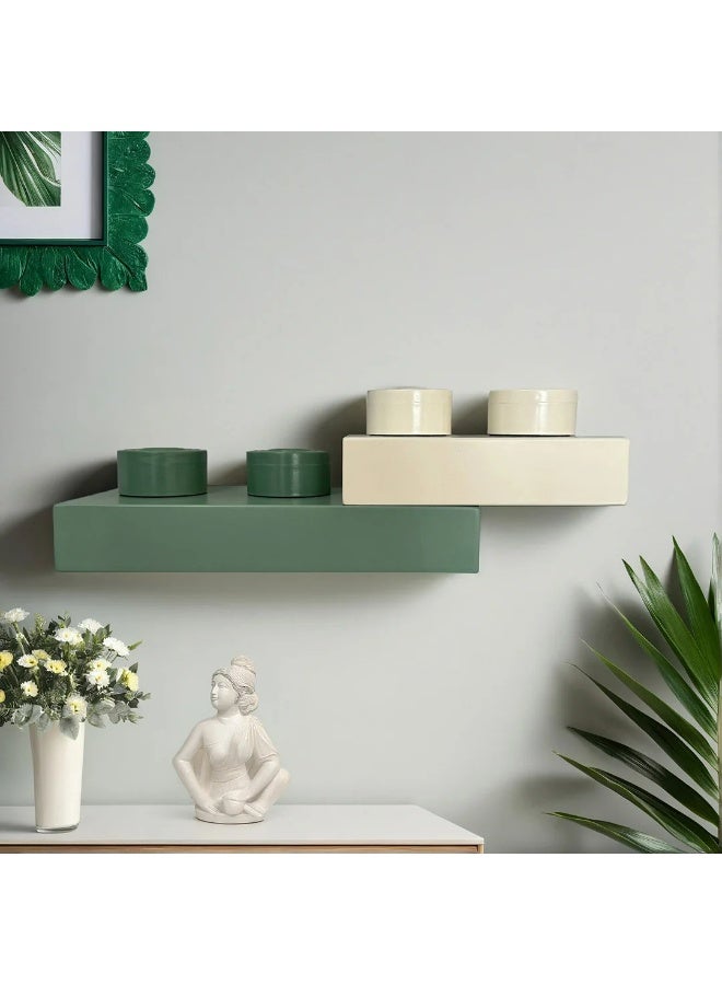 LeBLOQ Levora Legoo Shelf – Minimalist Wooden Shelf with Hidden Mounts and Customizable Design - Image 1