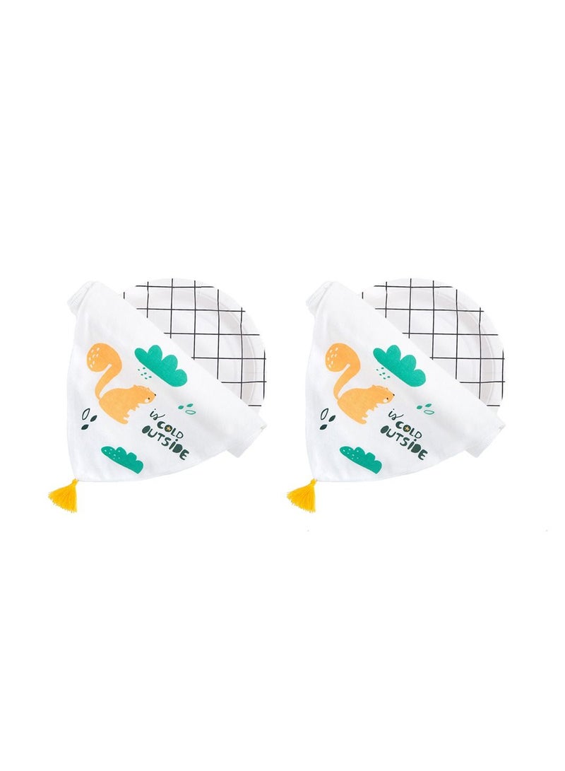 Muslin Tree 2-Piece Baby Four-Layer Sweat-Absorbent Cotton Towel  - Image 1