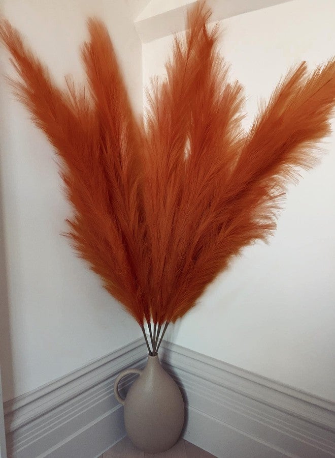 MAXROCK Faux Pampas Grass, 3PCS Large Tall 43'' Fluffy Artificial Fake Pompous Grass for Boho Decor Home Kitchen Wedding Decoration Floor Vase Filler - Image 3
