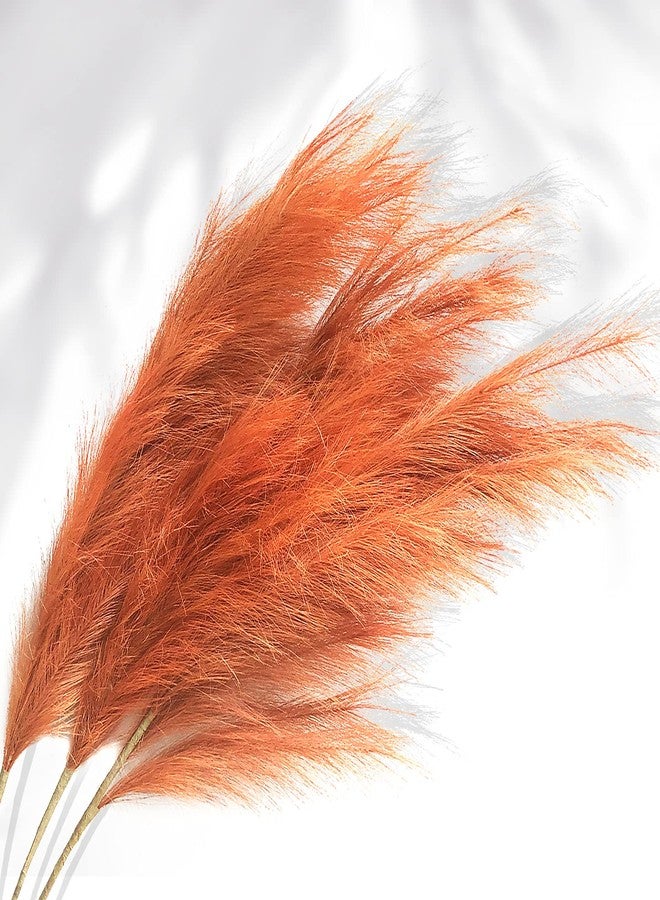 MAXROCK Faux Pampas Grass, 3PCS Large Tall 43'' Fluffy Artificial Fake Pompous Grass for Boho Decor Home Kitchen Wedding Decoration Floor Vase Filler - Image 2