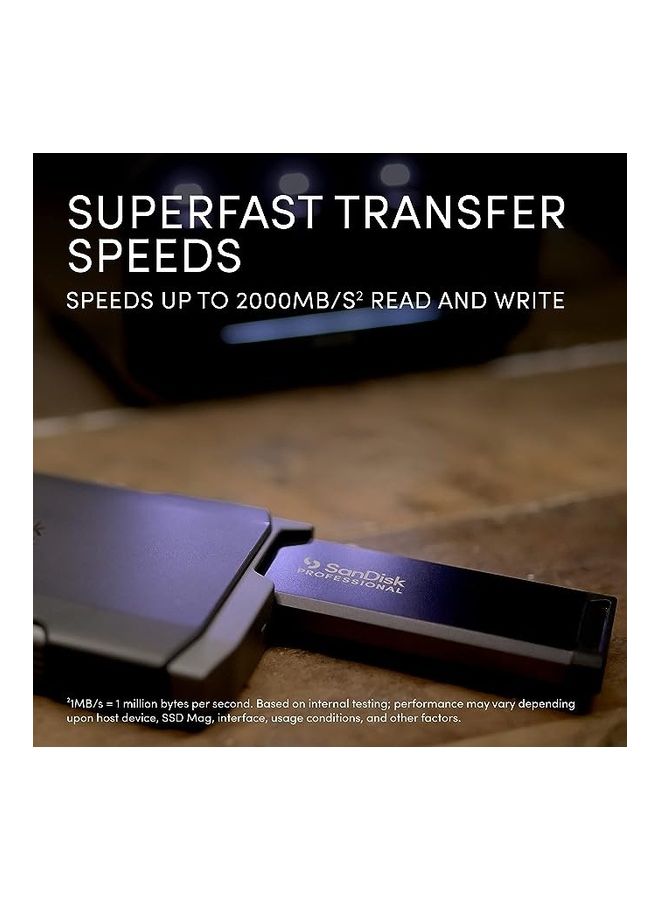 Professional PRO-Blade Transport - Portable and Modular NVMe SSD, Up to 2000MB/s, USB-C, USB 3.2 gen 2x2, Solid State Drive - SDPM2NB-002T-GBAND - Image 2