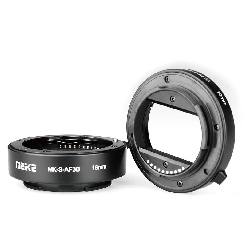 Meike أنبوب تمديد التركيز التلقائي Meike MK-S-AF3B 10 مم 16 مم ل Sony A7 A7M2 NEX 3 NEX 5 NEX 6 A6600 A5000 A6000 A6100 A6300 A6400 A6500 A9 - Image 2