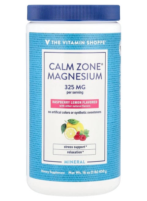 Calm Zone® Magnesium Raspberry Lemon 16 oz (450 g)