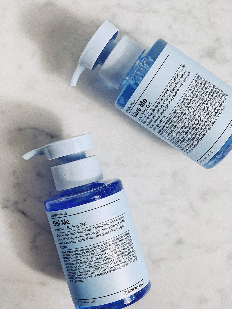 J Beverly Hills Blue Glaze Me Light Styling Hair Gel with Aloe Vera for Moisture, Light Hold, 7 Oz - Image 4