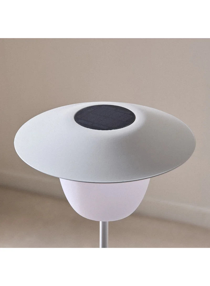 هوم بوكس مصباح طاولة سولين معدني شمسي RGB LED مع تايب سي وريموت وبطارية 8 ساعات 28.5 × 44 × 28.5 سم