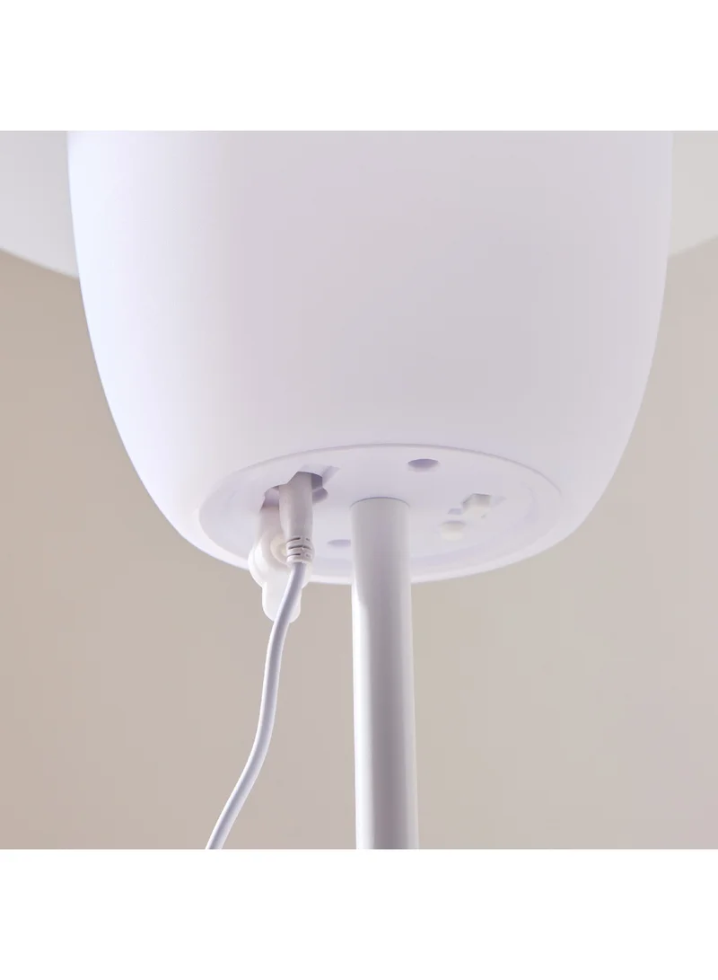 هوم بوكس مصباح طاولة سولين معدني شمسي RGB LED مع تايب سي وريموت وبطارية 8 ساعات 28.5 × 44 × 28.5 سم