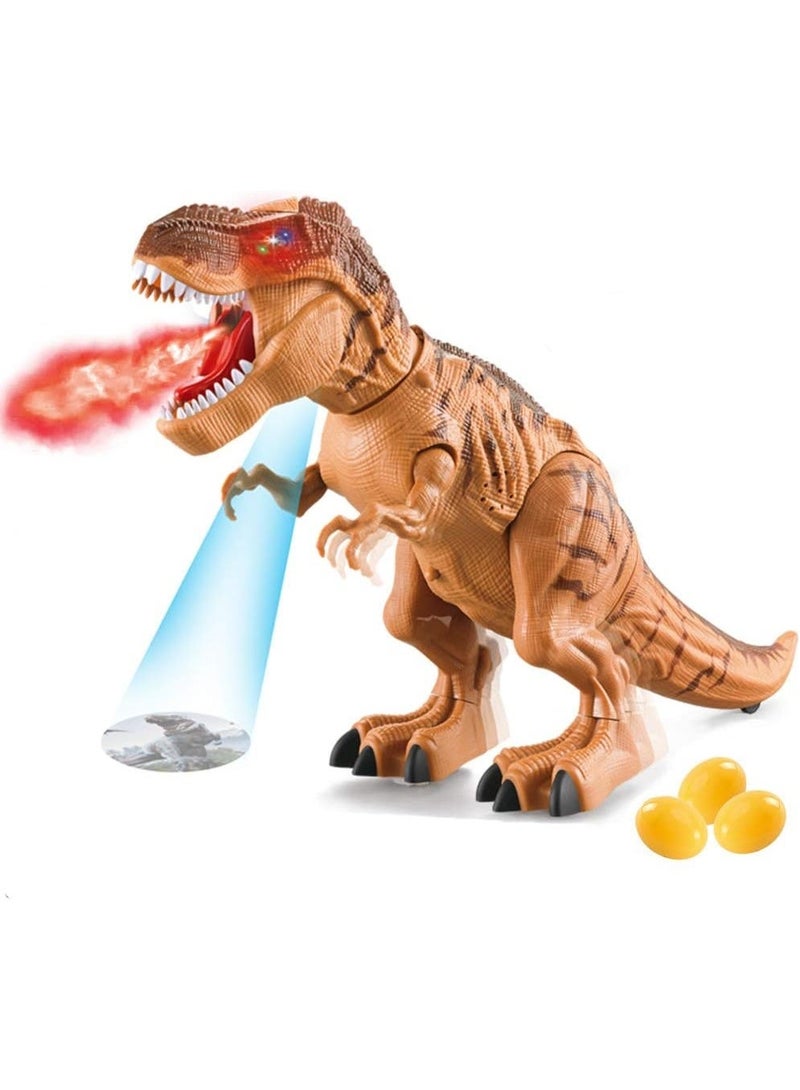 كبير المشي رذاذ الديناصور LED الروبوت الإلكترونية T-Rex لعبة محاكاة اللهب رذاذ النار التنفس,رذاذ ضباب الماء,وضع البيض,إضاءة العيون,صوت الرهب,Tyrannosaurus واقعي - Image 1