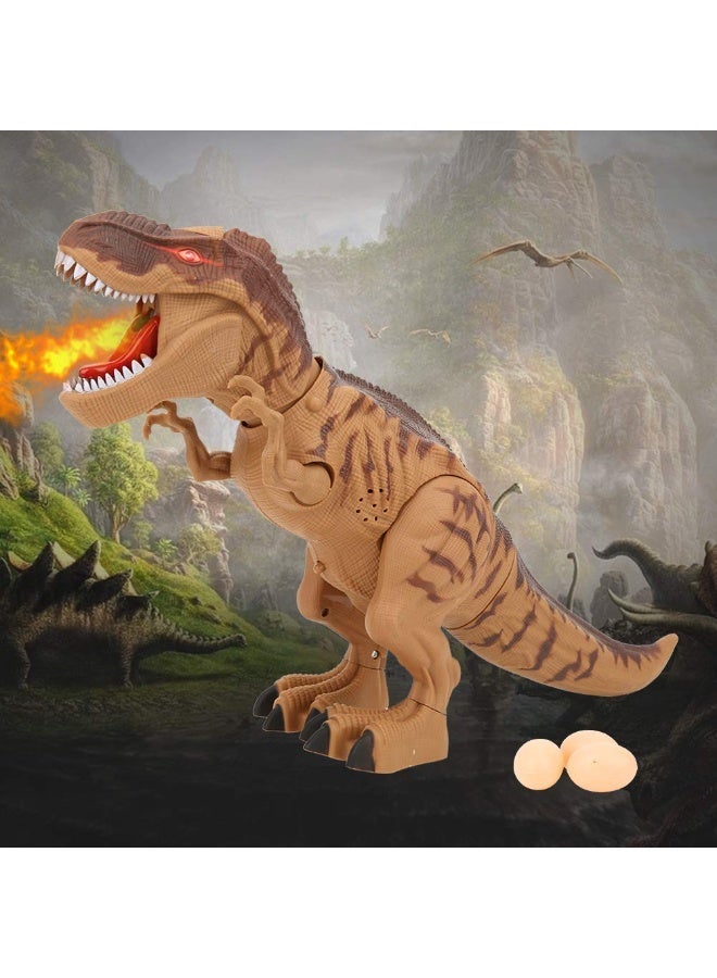 كبير المشي رذاذ الديناصور LED الروبوت الإلكترونية T-Rex لعبة محاكاة اللهب رذاذ النار التنفس,رذاذ ضباب الماء,وضع البيض,إضاءة العيون,صوت الرهب,Tyrannosaurus واقعي - Image 3