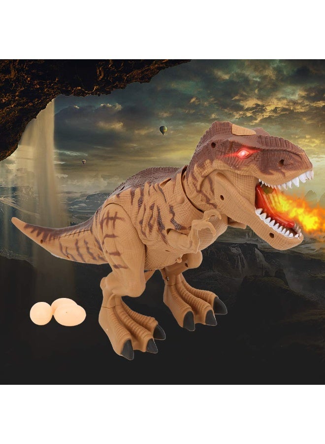 كبير المشي رذاذ الديناصور LED الروبوت الإلكترونية T-Rex لعبة محاكاة اللهب رذاذ النار التنفس,رذاذ ضباب الماء,وضع البيض,إضاءة العيون,صوت الرهب,Tyrannosaurus واقعي - Image 5