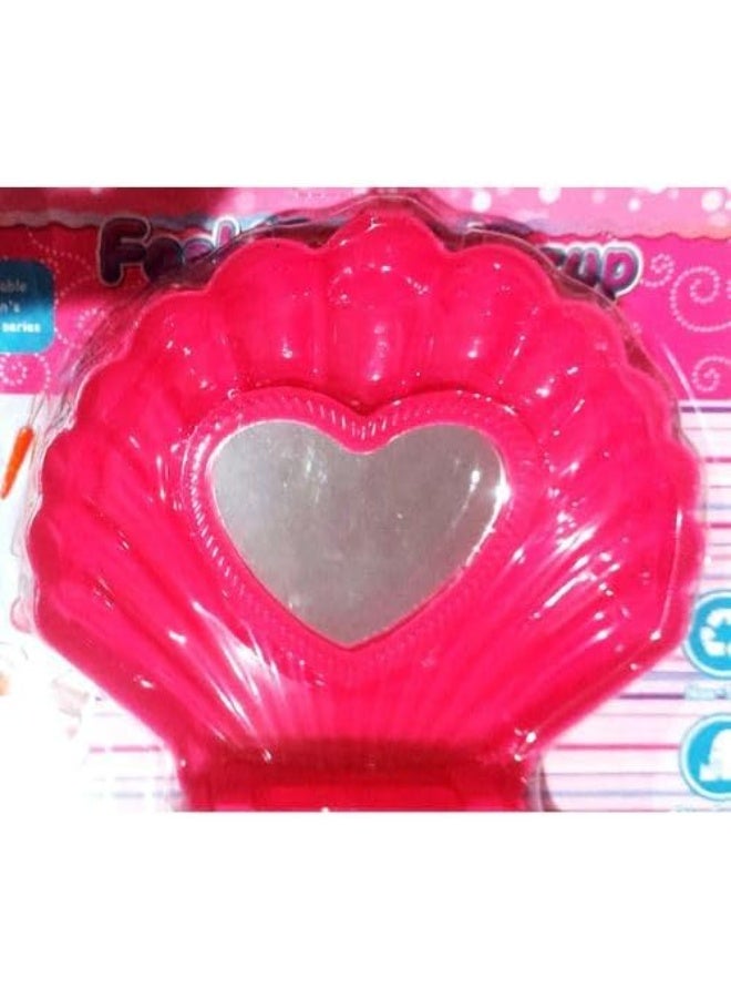 Generic valueable 1 Plastic Seashell-Shaped Makeup Toy for Girls - Pink - Image 3