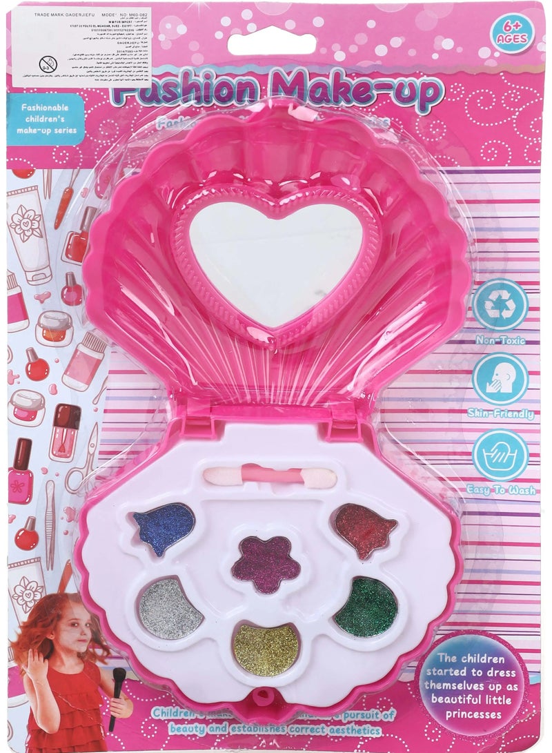 Generic valueable 1 Plastic Seashell-Shaped Makeup Toy for Girls - Pink - Image 2