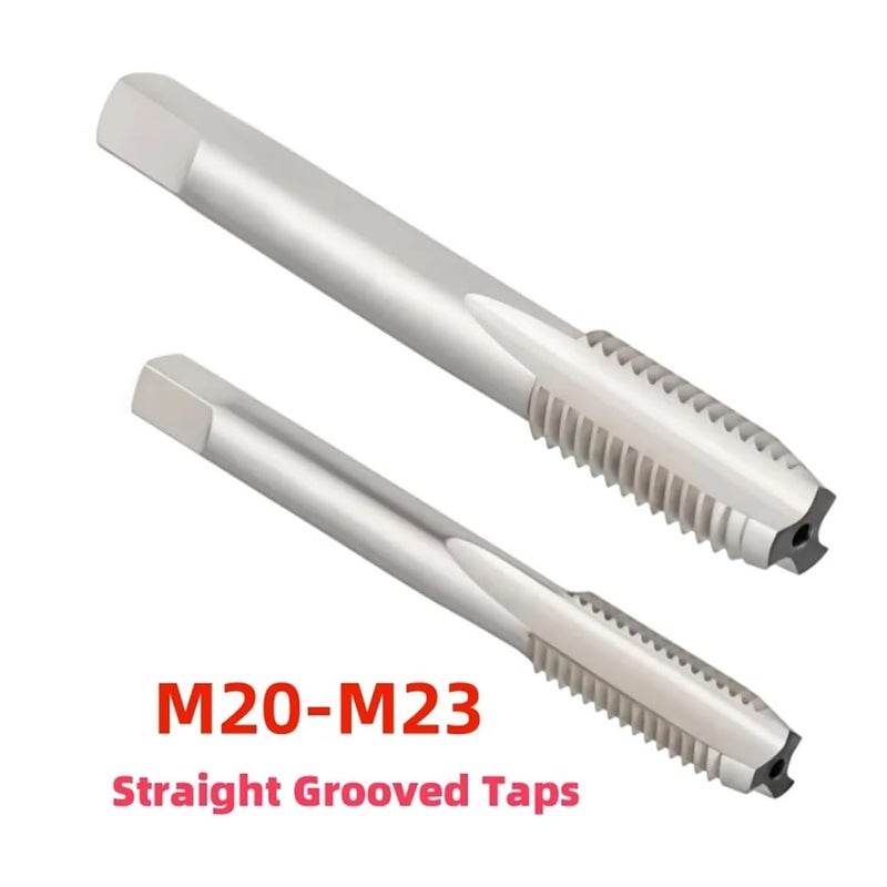M22x1 HSS صنبور يدوي مستقيم الشفرات بأسنان خشنة وناعمة - Image 3