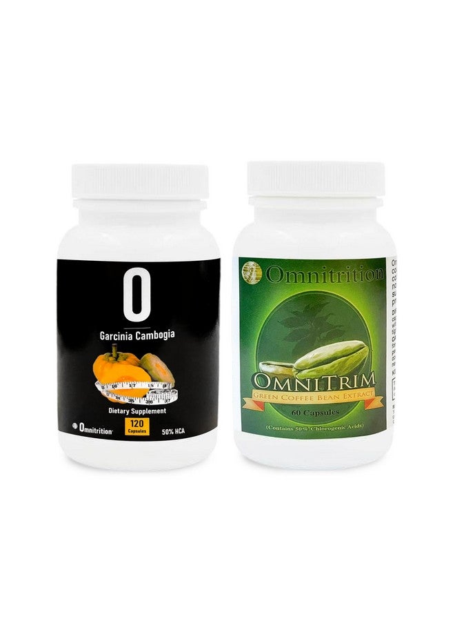 Omnitrition Supplements Kit: Green Coffee Bean Extract (60 Capsules) and Garcinia Cambogia (120 Veggie Capsules) | Antioxidant-Rich for Vitality | Pure Formula, No Additives - Image 1
