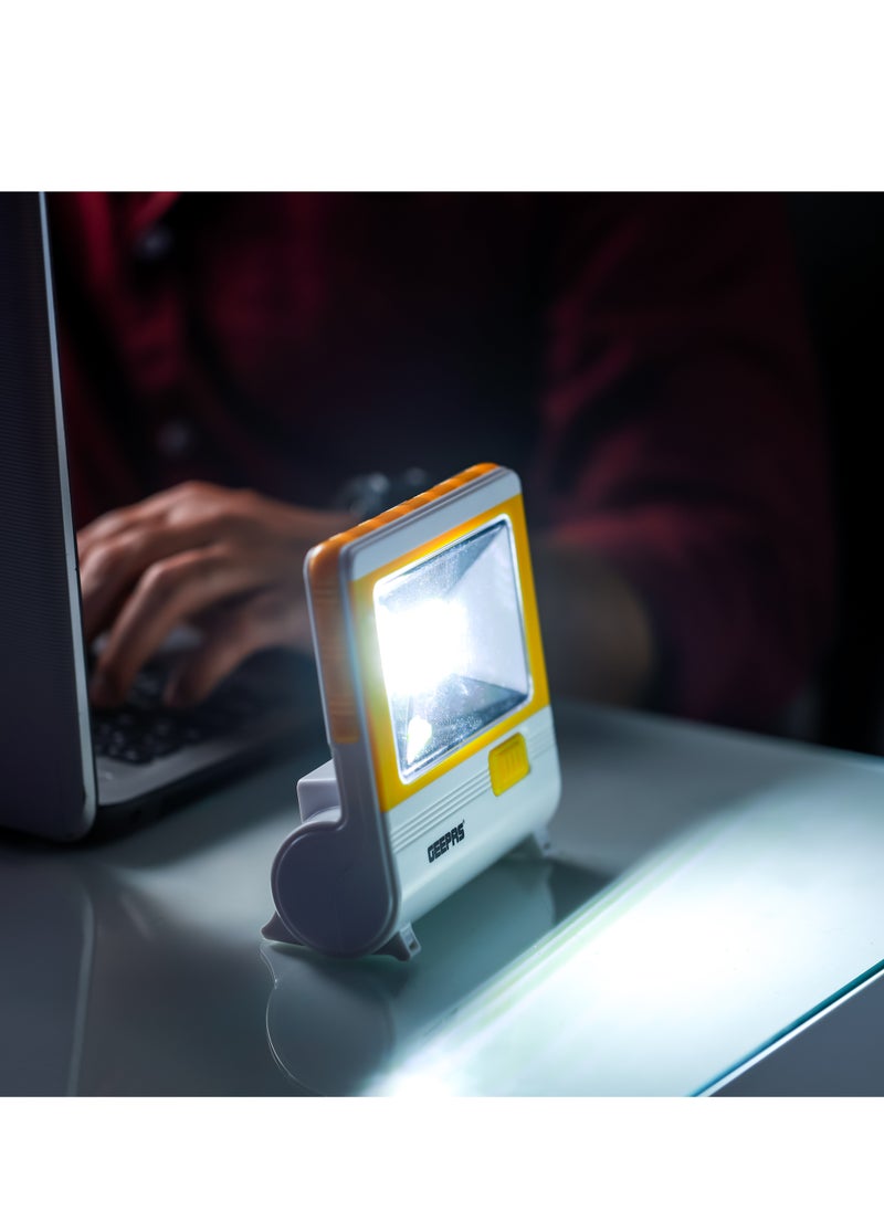 GEEPAS LED Emergency Lantern with Solar Panel |Energy Efficient Design, Hi-Power LED and COB 4 Hours Working | Compact, Portable and Light Weight Design with Stand| GE53036  - Image 3