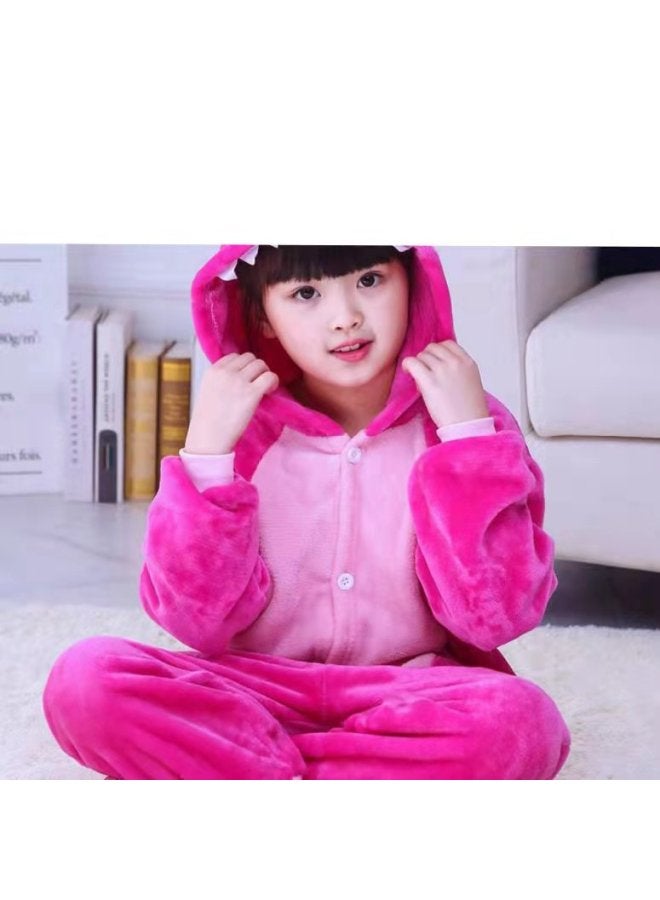 Children's Cartoon One-part Animal Pajamas Stilzai Robe ly Horse Unicorn Thick Flannel Costume