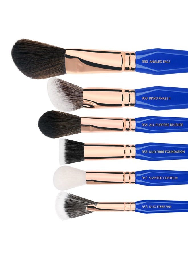 Bdellium Tools Professional Makeup Brush Golden Triangle - Phase III Complete 15pc. Brush Set with Stand-Up Pouch - Image 3
