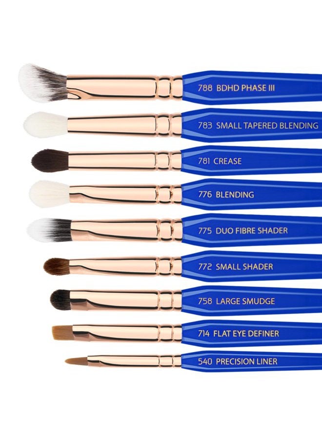 Bdellium Tools Professional Makeup Brush Golden Triangle - Phase III Complete 15pc. Brush Set with Stand-Up Pouch - Image 4