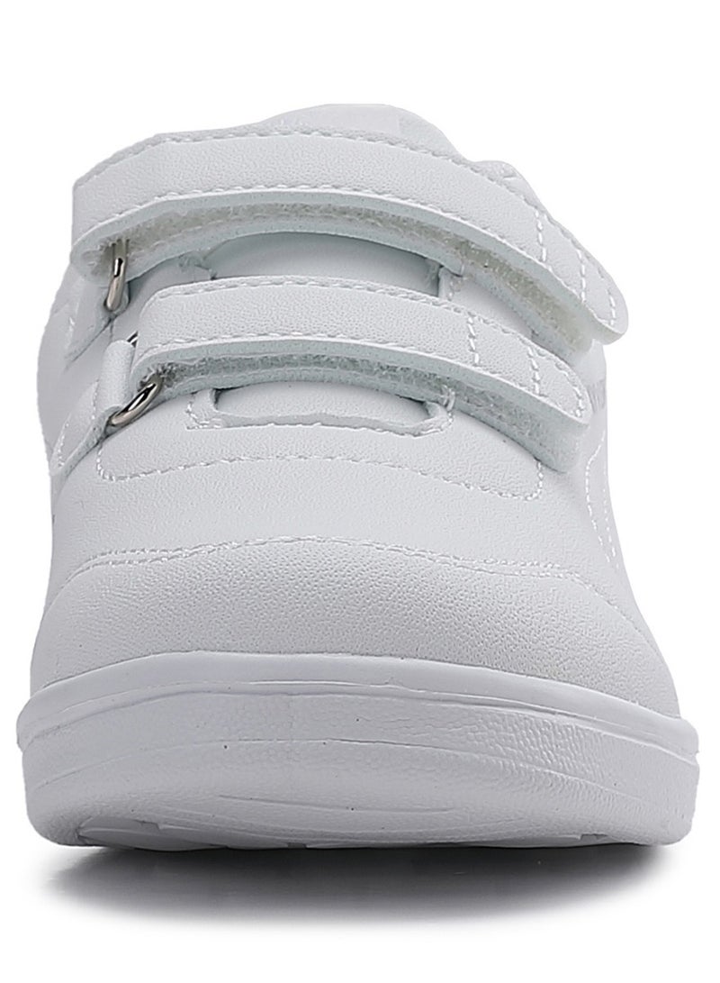 سكاي فيو أحذية رياضية للأولاد والبنات مزودة بخطاف وحلقة من الجلد للأطفال، خفيفة الوزن وجيدة التهوية، أحذية رياضية للجري للجنسين، أحذية مدرسية للأطفال - Image 3