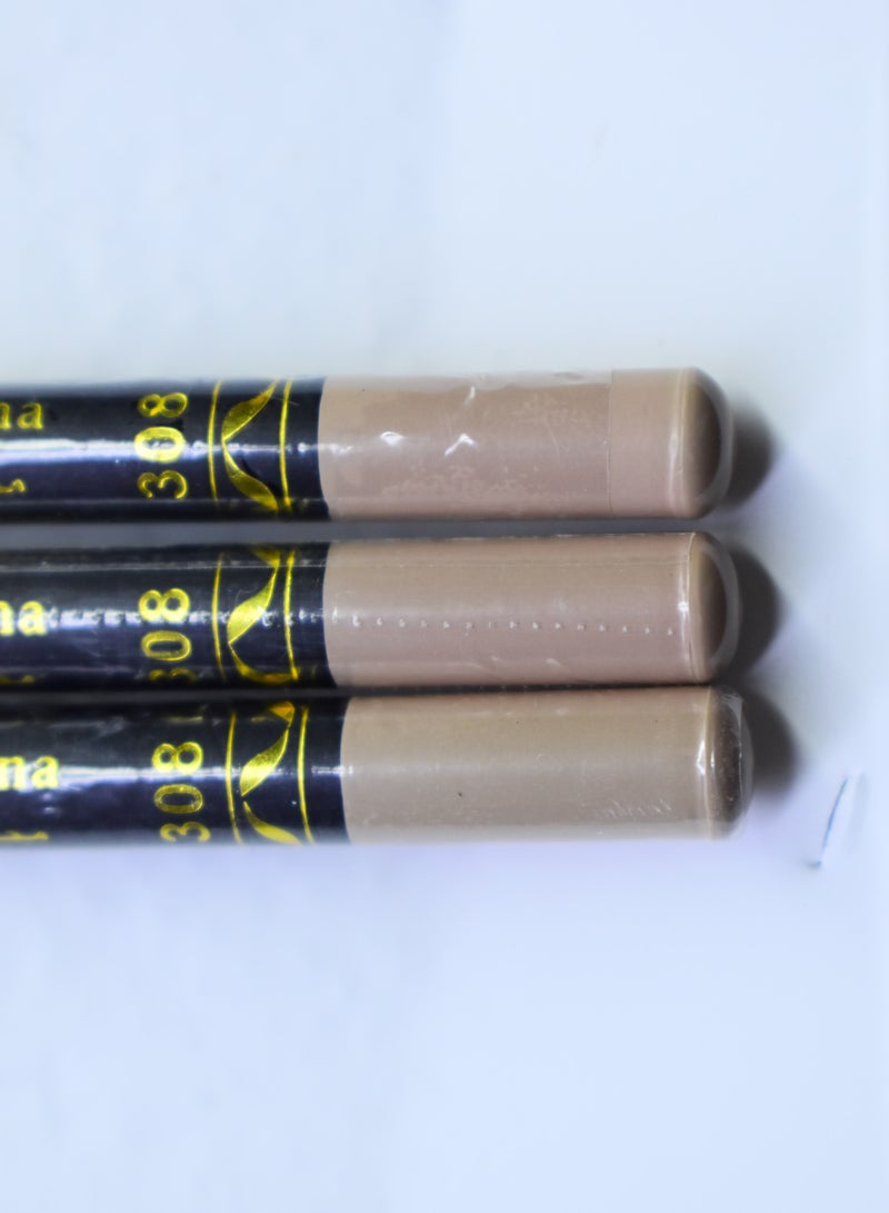 ماكس دونا 3 قطع ماكس دونا قلم عيون بيج كنتالوب رقم 308 - Image 2