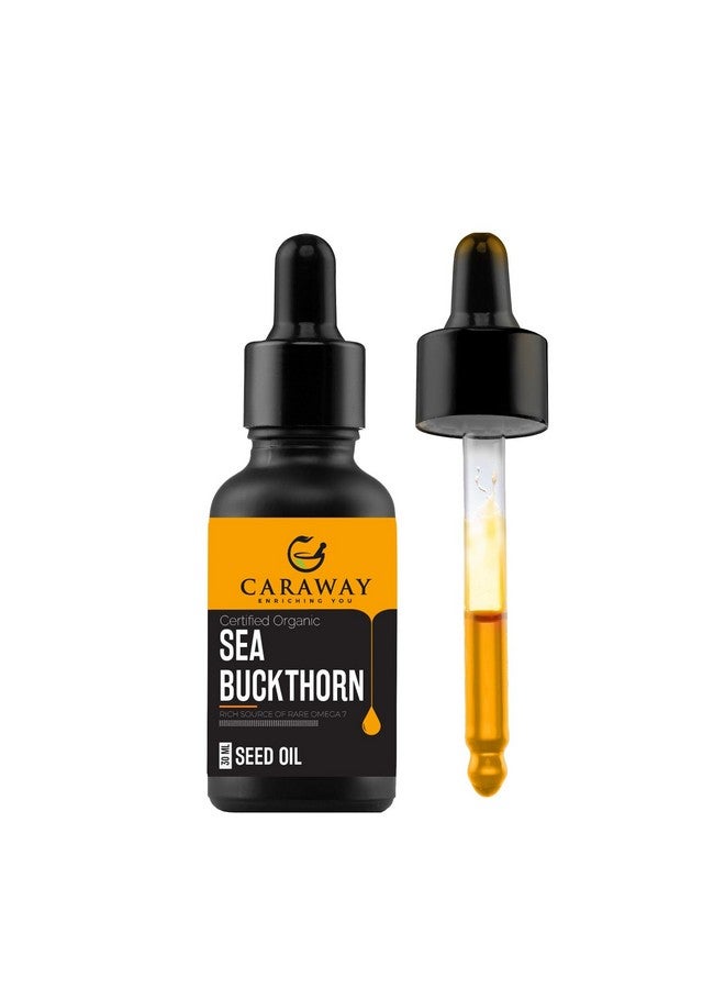 CARAWAY Sea Buckthorn Seed Oil - 30 ml | Sea Buckthorn Oil for Face | Super Critical Extract of Himalayan Sea Buckthorn Seeds - Image 1
