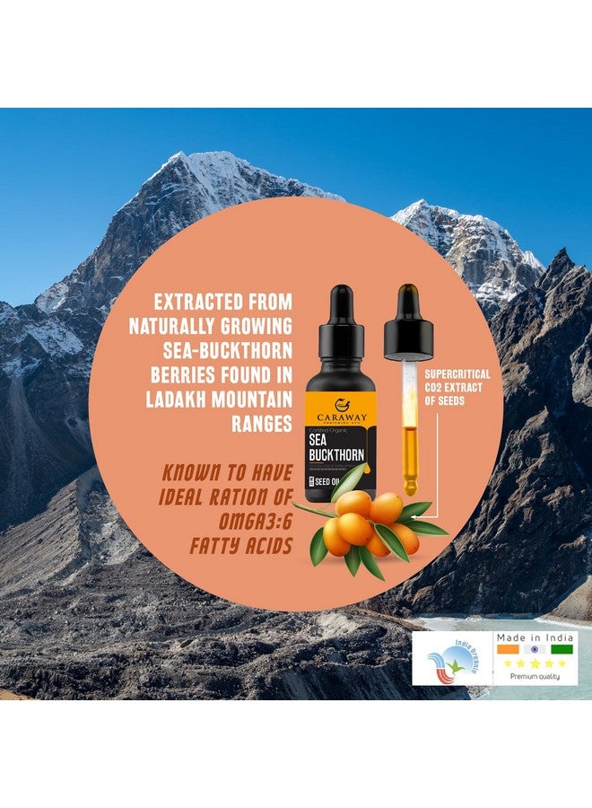 CARAWAY Sea Buckthorn Seed Oil - 30 ml | Sea Buckthorn Oil for Face | Super Critical Extract of Himalayan Sea Buckthorn Seeds - Image 2