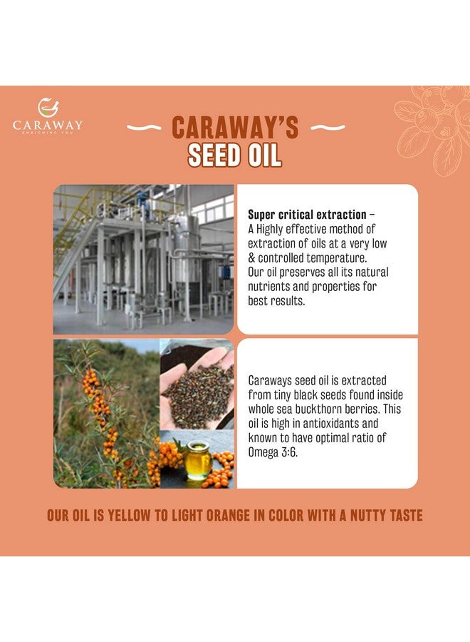 CARAWAY Sea Buckthorn Seed Oil - 30 ml | Sea Buckthorn Oil for Face | Super Critical Extract of Himalayan Sea Buckthorn Seeds - Image 3