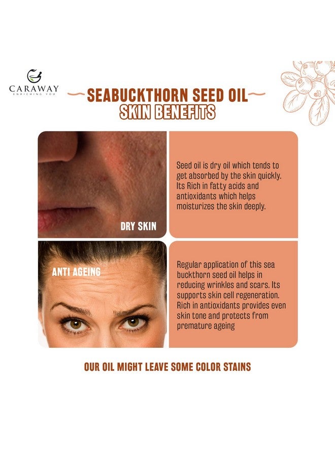 CARAWAY Sea Buckthorn Seed Oil - 30 ml | Sea Buckthorn Oil for Face | Super Critical Extract of Himalayan Sea Buckthorn Seeds - Image 5