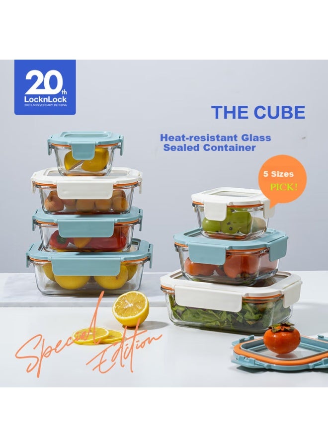 Locknlock Heat-resistant Glass Food Container, Microwave-safe Fruit Storage Box, Lunch Box Ltg224m_750ml - Image 3