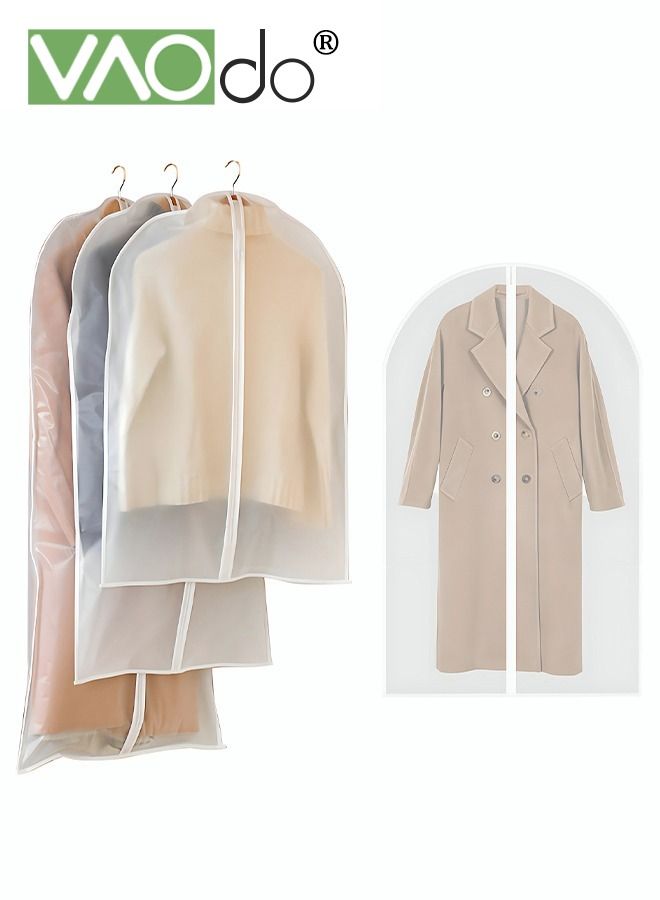 فاو دو أغطية غبار الملابس من 3 قطع كبيرة متوسطة وصغيرة 3 أحجام شفافة قابلة للتنفس غطاء تخزين ملابس بسحّاب معلق - Image 1