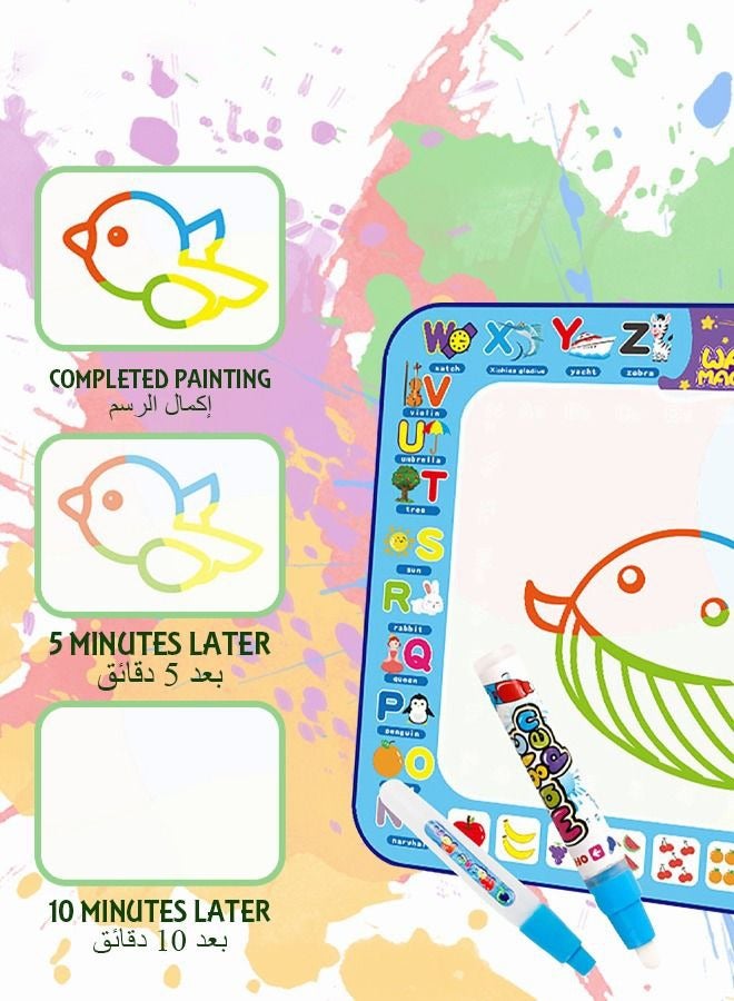 Drawing Mat painting kit toys 100x 75cm Large Water Drawing Doodling Mat Coloring Mat Educational Toys Gifts for Kids Toddlers Boys Girls - Image 4