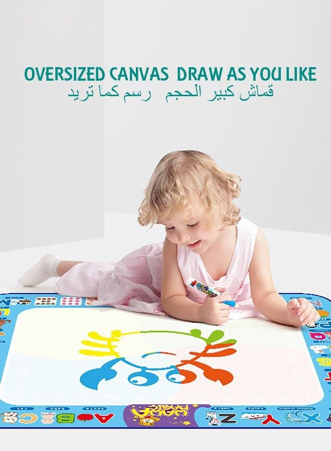 Drawing Mat painting kit toys 100x 75cm Large Water Drawing Doodling Mat Coloring Mat Educational Toys Gifts for Kids Toddlers Boys Girls - Image 3