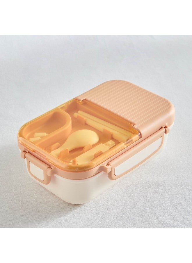Home Box Neo Sarah 3-Piece 2-Grid Lunch Box Set with Spoon and Chopsticks 800 ml  - Image 2