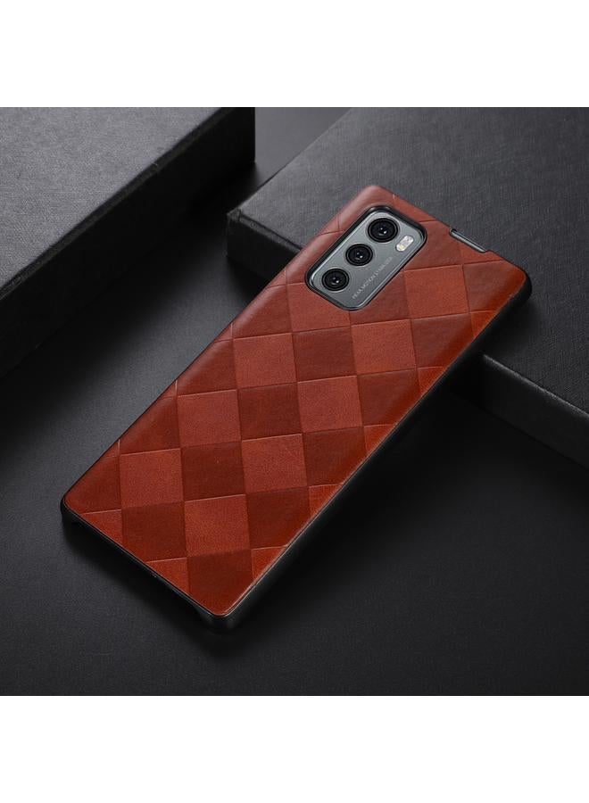 اس-توب جراب لهاتف LG Wing 5G Weave Plaid PU - Image 2