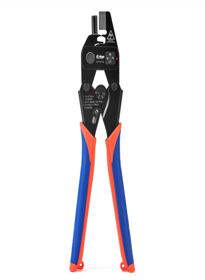 IWISS iCrimp ICP-CT02 PEX Crimp Fitting Removal Tool for Removing 1/2-in, 3/4-in, 1-in PEX Copper Crimp Rings & Stainless Steel Cinch Clamps - Image 1