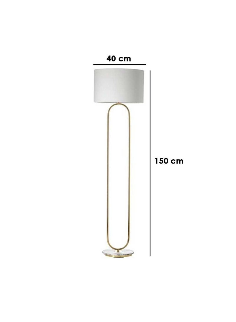 y-lights Modern White and brushed gold Floor Lamp – YL-F-1666-WH - Image 2