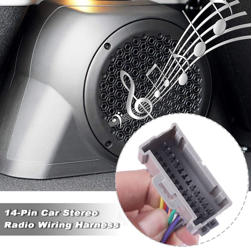 Thewinio Stereo Aftermarket Radio Wiring Harness for Chevrolet, GMC, Pontiac, Hummer, and Buick - Image 3
