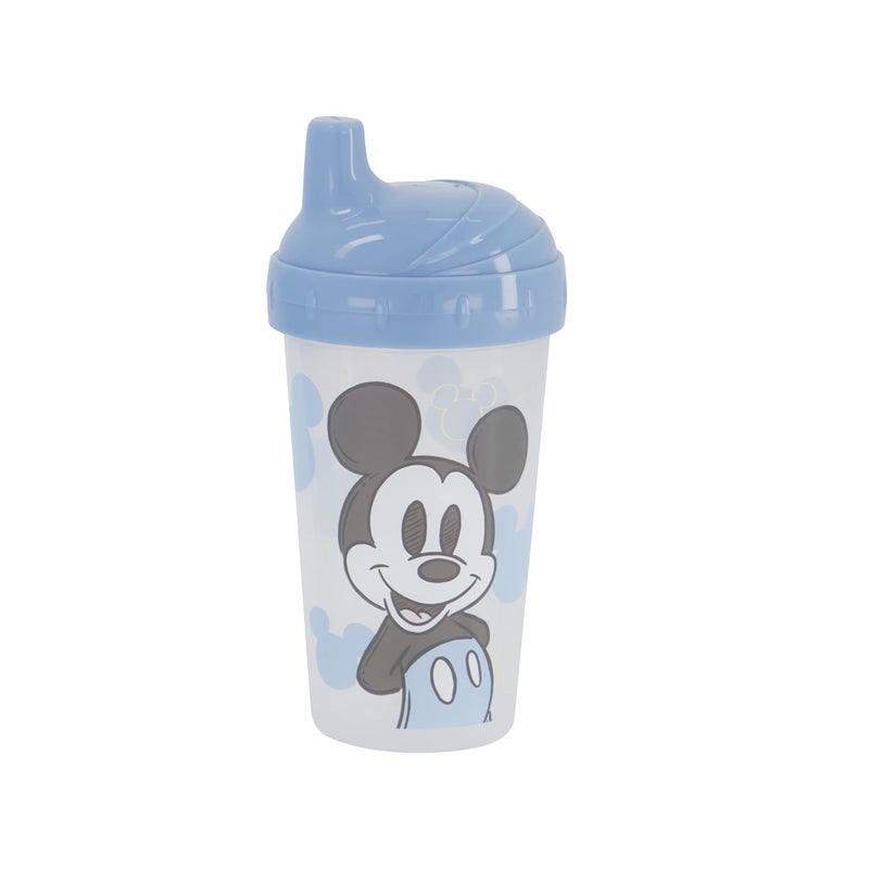 Disney Toddler Sippy Cups for Boys | 10 Ounce Mickey Mouse Sippy Cup Pack of Two with Straw and Lid | Durable Blue Leak Proof Travel Water Bottle for Toddlers - Image 3