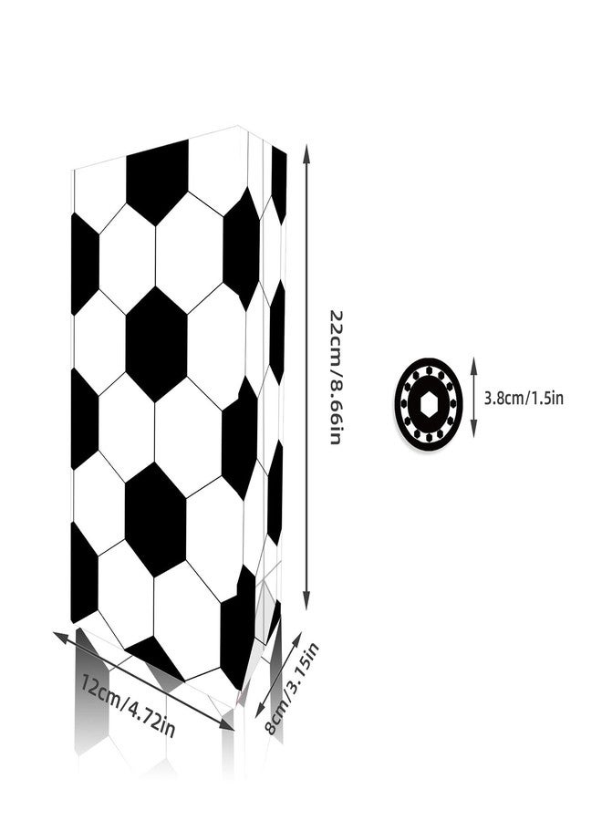 Qpout Soccer Goodie Bags Party Pack - 12 Snack Bags With Sealing Stickers for Kids Teams & Birthdays - Black & White - Image 2