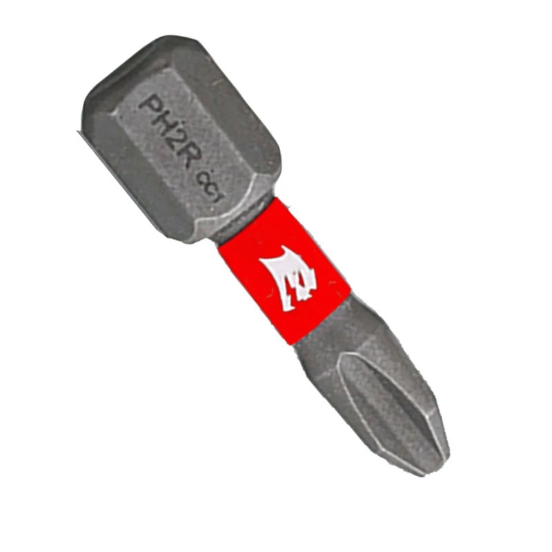 Diablo Reduced Phillips Drive Bits for Drywall for Fastening Screws and Nuts - MaxTorque Zone, Impact Strong, 1/4" Hex Shank, PHR2 Screwdriver Head - #2, 1" Length, 25-Pack - DPH2R1P25 - Image 1