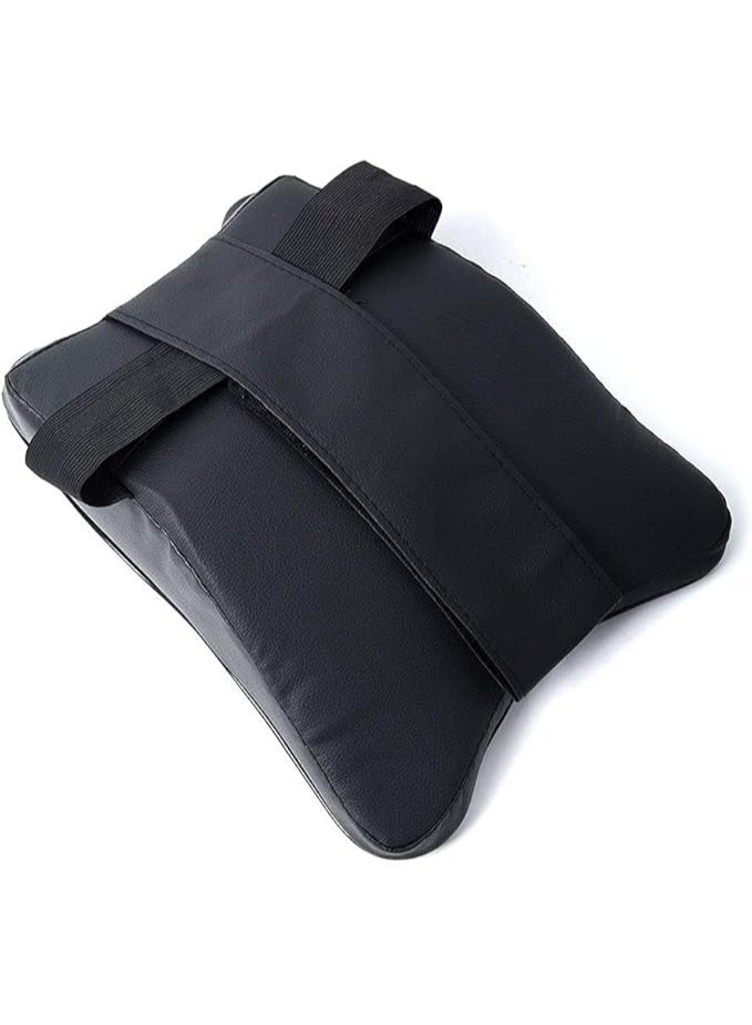 Black Car Seat Neck Support Pillow, 100% Pure Memory Foam Ergonomic Cushion with Breathable Removable Cover - Image 3